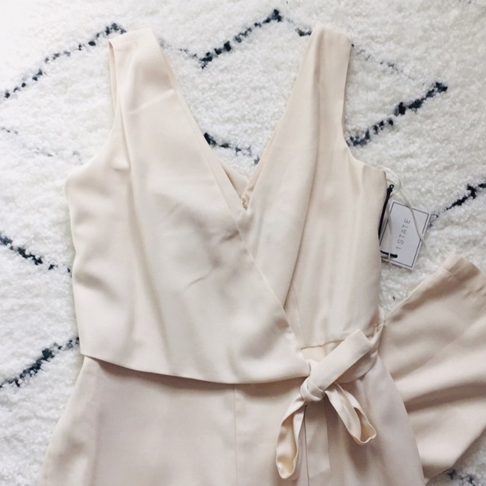 1 . State x Revolve ivory jumpsuit - Picture 2 of 5